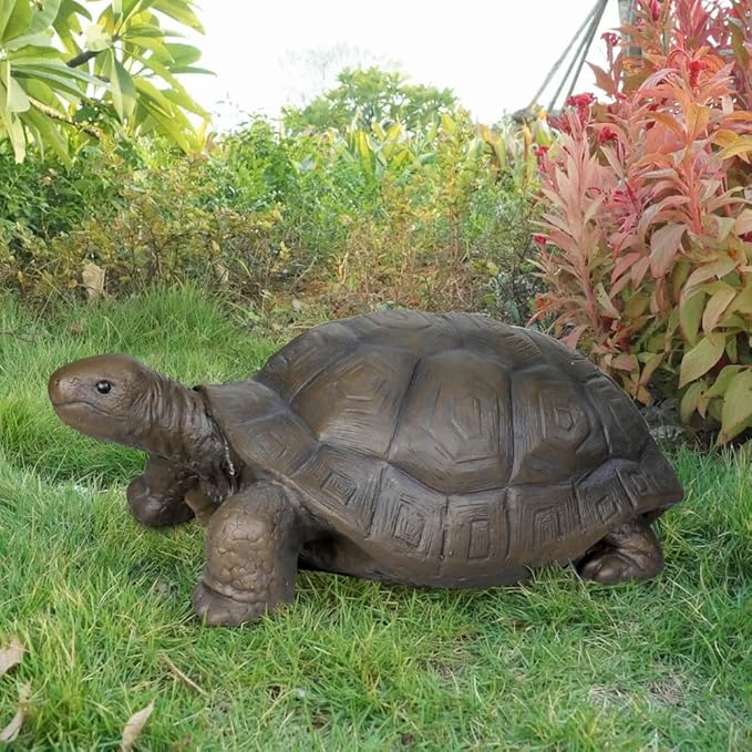 SKYFIRE Turtle Statues for Garden - 29.5' x 15.7' x 11.8' Fiber Reinforced Concrete Figurines, Garden Sculptures & Decor for Outdoors, Lawn, Yard - Outdoor Ornaments Gardening Gifts-Ruum Studio Home