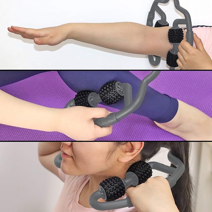 Cellulite Massage Tool Deep Fascia Massager & Dimpled Skin Remover for Legs - Anti-Cellulite Roller Tech with Lymphatic Drainage, Smooth Skin & Pain Relief for Thighs & Buttocks Sculpting-Ruum Studio Home