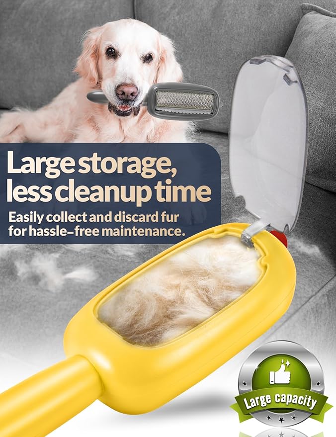 Reusable Lint Remover,Lint Brush,Pet Hair Removal Tool for Clothes,Couch,Car and Laundry,Portable,Washable Pet-Hair Remover for Cats and Dogs,Lints Brush with Cover,No Need Sticky Lint Roller Refills-Ruum Studio Home