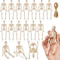 16 Pcs Halloween Mini Skeleton Figurine Decoration,6”Halloween posable Skeleton Decor,Small Plastic Skeleton Figure for Spooky Home Decor Haunted House Decorations Party Favors-Ruum Studio Home