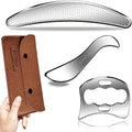 BYYDDIY 3 in 1 Stainless Steel Muscle Scraper Tools Set,Scraping Massage Tools for Physical Therapy,Derma Edge & GuaSha Massage Scraper Tool,IASTM Tools,Guasha Tool for Body-Ruum Studio Home