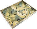 Spsyrine Serving Tray with Handles, Plastic Decorative Tray for Coffee Table, Living Room, Home Decor, Acanthus-Ruum Studio Home