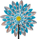 Viveta Wind Spinners,18 * 81" Large Outdoor Wind Spinner,Double-Side Wind Sculpture with 4 Sturdy Stake,Metal Windmill for Yard and Garden-Ruum Studio Home