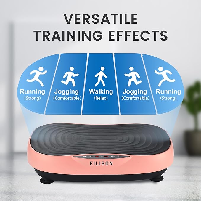 EILISON Glory Vibration Plate Exercise Machine - Whole Body Workout Vibration Fitness Platform Equipment for Home & Travel Workout, Weight Loss, Toning & Wellness-Ruum Studio Home