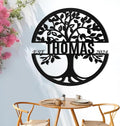 Metal Signs Customized, Tree of Life Metal Signs, Personalized Family Name Sign, Outdoor Metal Wall Art, Metal Tree Wall Decor, Porch Signs Outdoor, Housewarming Gift, Rustic Home Decor-Ruum Studio Home
