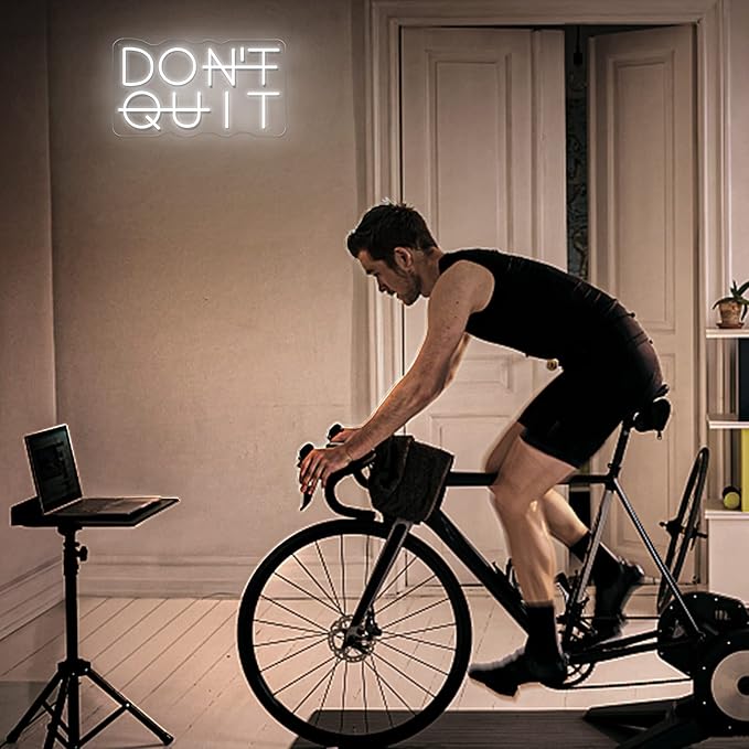 Don't Quit LED Neon Sign for Wall Decor, DO IT Neon Lights Party Decorations, USB Powered Switch Lighting Adjustable for Office, Gym, Man Cave, Gamer Room Decor-Ruum Studio Home