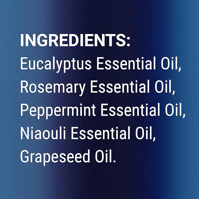 Breathe Essential Oil Roll-On Blend 10 ml - Pure Eucalyptus, Peppermint & Rosemary Oils Roller for Clear Breathing & Respiratory Support - Nexon Botanics-Ruum Studio Home