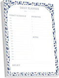 Bliss Collections Daily Planning Pad, To Do List Notebook - Undated Tear-Off Sheets Notepad - Work Calendar, Organizer, Scheduler for Goals, Tasks - Daily Planner (Floral), 8.5" x 11", 50 Sheets-Ruum Studio Home