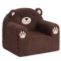 ALIMORDEN Animal Series Kid's Chair, Ultra-Soft Comfy Foam Filled Toddler Sofa Chair, Cute Animal-Shaped Design Toddler Couch, Lightweight Birthday for Baby Boys & Girls (Chocolate Bear)-Ruum Studio Home