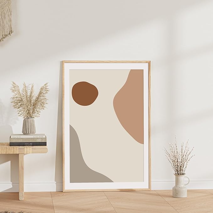 27x40 Poster Frame Natural Solid Oak Photo Frames with 24x36 Removable Mat Wall Hanging Large Handcrafted Frame with HD Plexiglass Wall and Tabletop Display Large Picture Frame-Ruum Studio Home