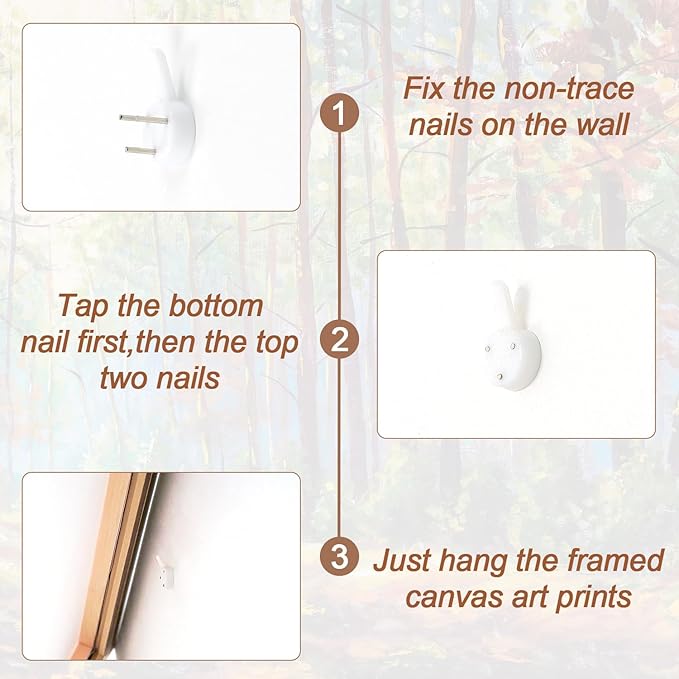 Aurlan Forest Landscape Hand Painted Framed Wall Decor(40"x20"), Large Abstract Birch Tree 3D Textured Oil Painting on Canvas Artwork, Modern Nature Plant Wall Art for Office Living Room Bedroom-Ruum Studio Home