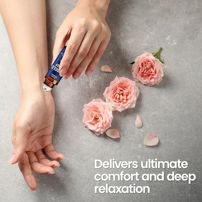 Muscle Relief Essential Oil Roll-On 10 ml - Pure Natural Blend for Sore Muscles, Aches & Recovery - Easy Roller for Athletes & Active Lifestyles - Nexon Botanics-Ruum Studio Home