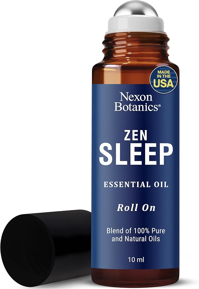 Zen Sleep Essential Oil Roll-On 10 ml - Calming Blend for Serenity & Deep Sleep - Easy-to-Use Roller Ball - Nexon Botanics-Ruum Studio Home