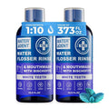 Concentrated Water flosser Rinse & mouthwash Teeth WHITENING | Add to Water Flossers| Fruit Flavor | 2 Pack = 33.8 fl.oz | Peroxide Free. Made in USA-Ruum Studio Home