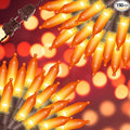 150LIGHTS Orange Extra-Bright with End Connectors Halloween Decorative Lights 9.72m UL Certified Mini String Light Set Waterproof for Halloween Home Garden Christmas Tree Party Patio Wedding-Ruum Studio Home
