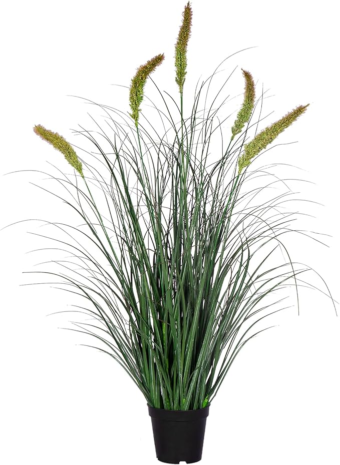 Green Onions Fake Plants,Artificial Plants Indoor, Fake Grass Decor Green Plant Fake Outdoor Flowers Fake Succulents,Artificial Tall Grass Plants with Pots House Decorative(36“ 1 Pack)-Ruum Studio Home