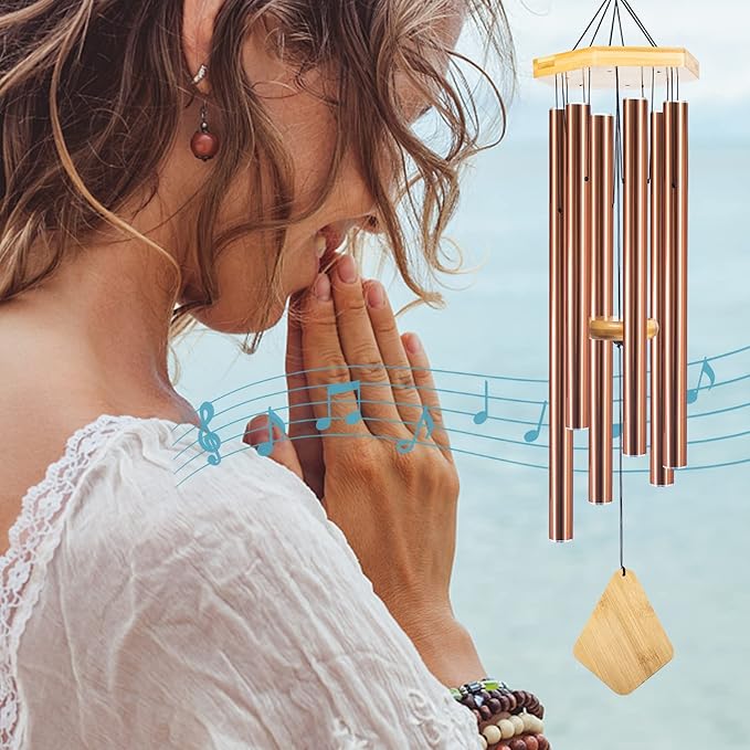 Wind Chimes Outdoor Large Deep Tone, 36 Inches WindChimes Outdoor Memorial Wind Chime for Mom/Housewarming/Christmas, Windchime for Outside Garden, Patio, Home Decor-Ruum Studio Home