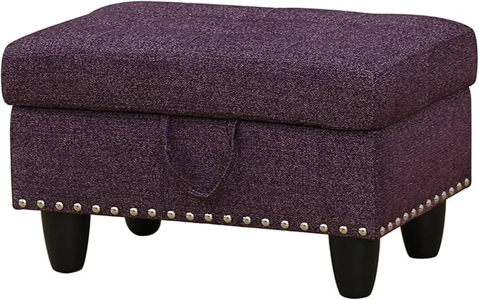 Ottoman Rectangular Storage Ottoman Bench, Footrest Stool Footstool with Lid for Living Room, Bedroom, Entryway, Brown, 28.5"x19.5"x17.5"-Ruum Studio Home