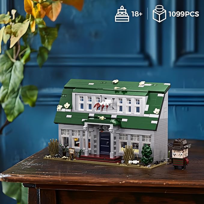 Halloween Nightmare Building House Set on Elm Street, Horror Movie Figure & Haunted House Building Blocks Toy, Compatible with Lego Gifts for Friends and Fans 18+ (1099 Pieces)-Ruum Studio Home