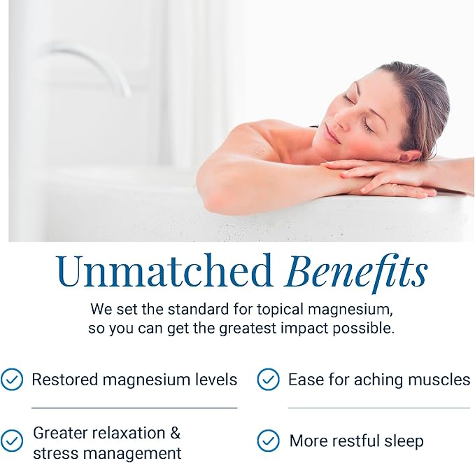 Ancient Minerals Magnesium Bath Flakes - Bathing Alternative to Epsom Salt - Soak in Natural Salts - High-Absorption Efficiency for Relaxation, Wellness & Muscle Relief (4 .4 lb)-Ruum Studio Home