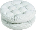 Tiita Stripe Patio Seat Cushions 22"x22" Round Chair Pads Home Floor Cushion Window Pad Set of 2 Throw Pillows Indoor/Outdoor, Green-Ruum Studio Home