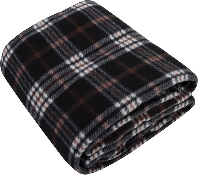 50x60 Throw Blankets, Plaid Fleece Throw Blankets for Bedroom, Couch, Livingroom, Chair, Pets, Outdoors-Ruum Studio Home