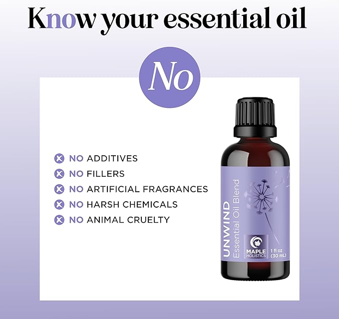 Unwind Aromatherapy Essential Oil Blend - Calming Essential Oils for Diffusers for Home Travel and Baths with Invigorating Pure Bergamot Patchouli and Citrus Essential Oils for Stress Support-Ruum Studio Home