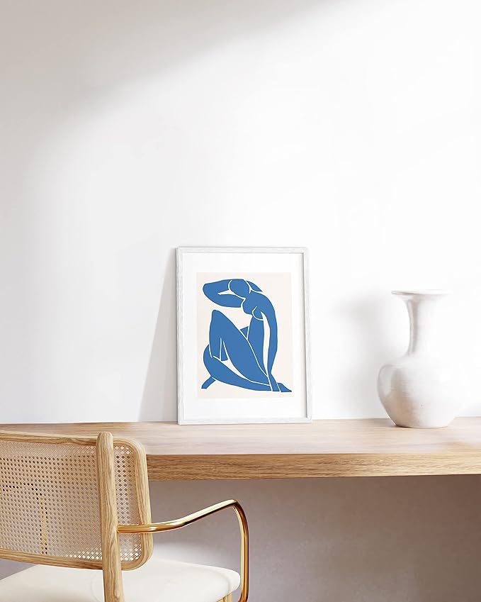 HAUS AND HUES White Oak Wood 11x14 Picture Frame - Modern Wood Wall Art Display - Lightweight White 11x14 Frame - Ready-to-Hang Vertically & Horizontally for Art Prints, Photos, Posters-Ruum Studio Home