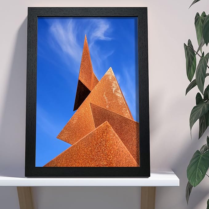 VCK 18x24 Poster Frames 3 Pack Black MDF Wood and Polished Plexiglass Frame,Display Pictures in Horizontal and Vertical-Ruum Studio Home