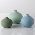 Ceramic Vase Set of 3, Mini Flower Vase for Home Decor, Modern Vase, Small Flower Vases for Dining Table Centerpieces,Living Room,Shelf,Mantel and Entryway Display-Ruum Studio Home