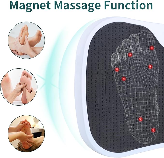 Vibration Plate Exercise Machine - Fitness Platform Vibration Plate for Lymphatic Drainage, Whole Body Shaker Machine Helps Weight Loss & Shaping, Workout Power Waver Vibrate for Women Men-Ruum Studio Home