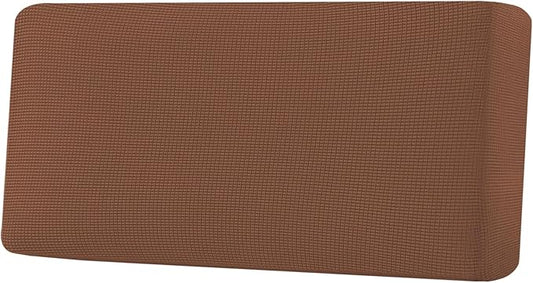 H.VERSAILTEX Super Stretch Individual Seat Cushion Covers Sofa Covers Couch Cushion Covers Slipcover Sets Thick Jacquard Textured Twill Fabric (1 Piece Sofa Cushion Cover, Caramel)-Ruum Studio Home