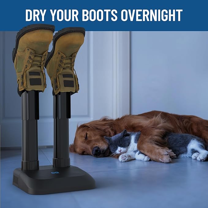 Everlasting Comfort Silent Convection Boot Dryer for Work Boots, Boot Warmer, Energy-Efficient with Fanless Feature to Reduce Smell - Ideal for Sneakers, Cleats & Winter Gear, Ski Boot, Gloves & Shoe-Ruum Studio Home