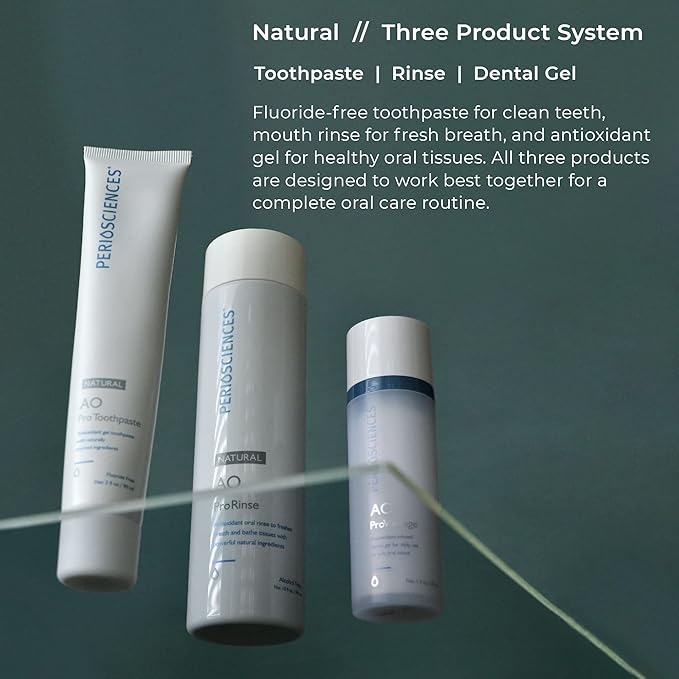 PerioSciences Natural Oral Care Kit - Toothpaste, Mouthwash, Gel-Ruum Studio Home