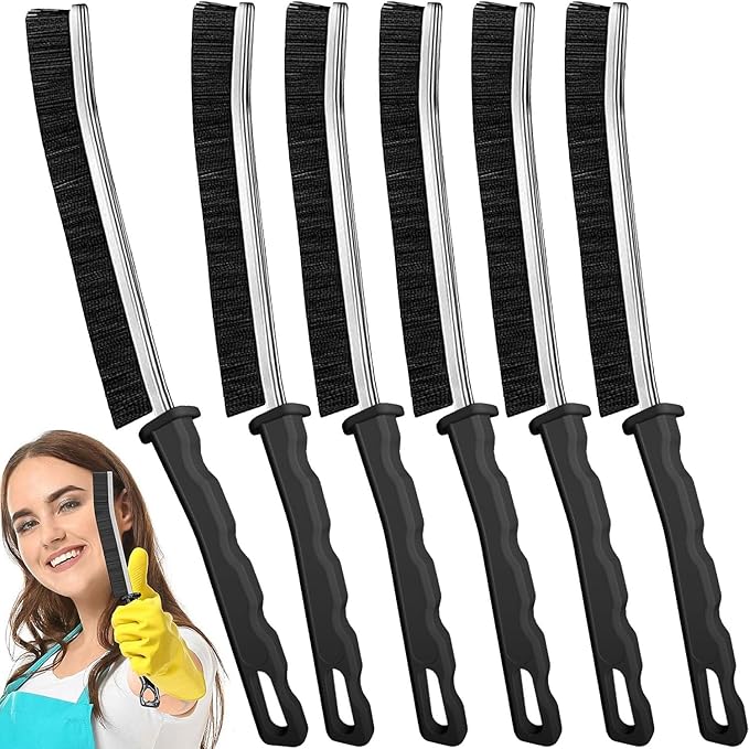 Crevice Cleaning Brush - 6pcs Hard Bristle Shower & Bathroom Gap Cleaning Tools-Ruum Studio Home
