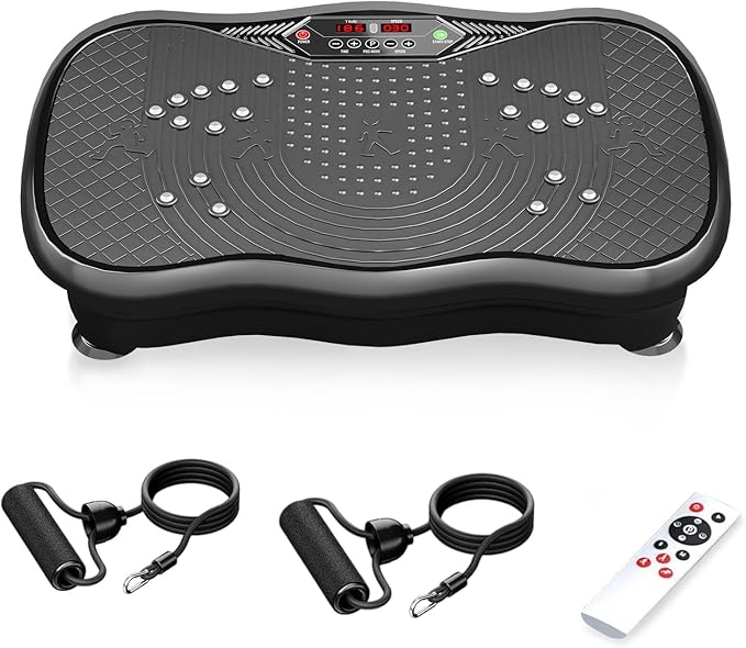 Vibration Plate Exercise Machine,Vibration Plate for Lymphatic Drainage,Whole Body Vibration Platform Portable Home for Weight Loss Muscle Toning & Fitness.-Ruum Studio Home