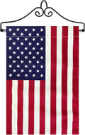 TOPFLAGS Garden Flag Holder with American Flag Garden Flag Banner Hanger for Wall Outside Yard Small 12x18 Inch-Ruum Studio Home