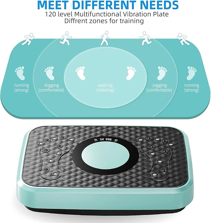 Vibration Plate Fitness Platform Whole Body Exercise Machine with 120 Speed Levels, Lymphatic Drainage, Fat Burning, and Weight Loss, Perfect for Women, Men, and Home Gym Exercise-Ruum Studio Home