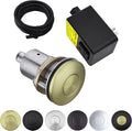 BESTILL Garbage Disposal Air Switch Kit - UL Listed, Brass 2.95" Short Sink Top On/Off Switch Button for Food Waste Disposer, Brushed Gold, Compatible with all Garbage Disposals-Ruum Studio Home