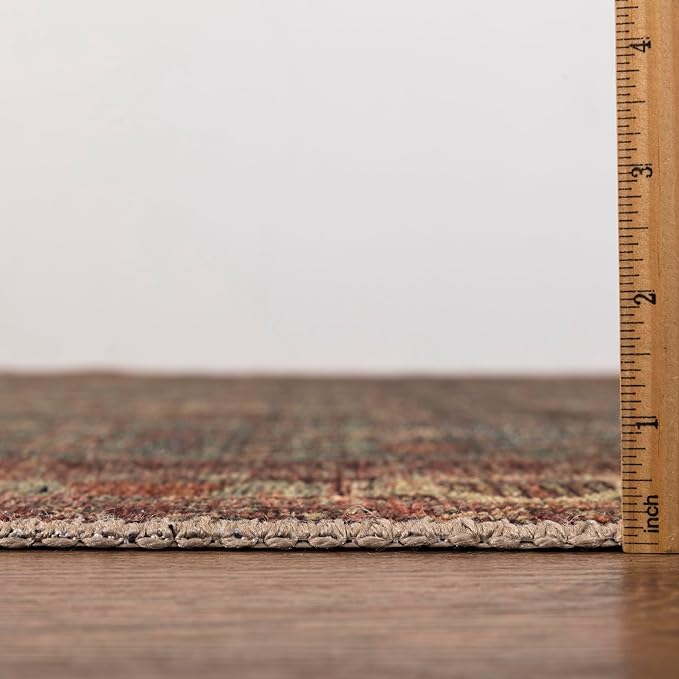 Keen Home Design 2x10 Rug - Machine Washable Runner with Non-Slip Backing, Ideal for Hallway, Entryway, Kitchen, Laundry Room - Vintage, Easy Clean, Durable, Low Pile Rug - (2'6" x 10')-Ruum Studio Home