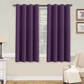 H.VERSAILTEX Window Treatment Blackout Thermal Insulated Room Darkening Solid Grommet Curtains/Drapes for Bedroom (Set of 2 Panels,52 by 63 Inch Long,Plum Purple)-Ruum Studio Home