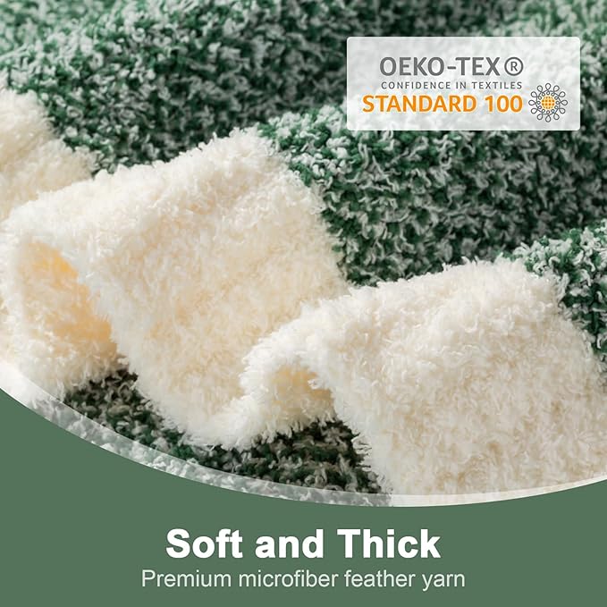 Snuggle Sac Green Throw Blanket, Ultra Soft Warm Blankets for Couch, Cozy Knit Fuzzy Plush Throws Blanket for Sofa, Bed,Living Room, Heather Green, 50x60 inches-Ruum Studio Home