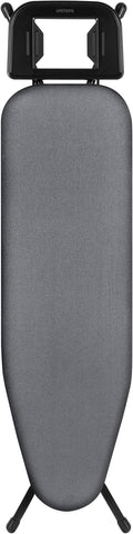 Classic Ironing Board 43" X 13" W/with Iron Rest | Full Metal Construction| Height Adjustable | Heat & Scorch Resistant Fabric | Anti-Skid Feet | Easy to Fold (Dark Grey)-Ruum Studio Home