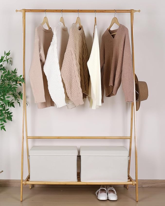 WUIKE Closet Storage Bin with Lids, Decorative Fabric Storage Bins for Clothes, Collapsible Storage Boxes for Home and Closet Organization, Beige, Extra Large, 3-Pack-Ruum Studio Home