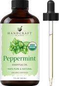 Handcraft Blends Organic Peppermint Essential Oil – 1 Fl Oz – 100% Pure and Natural – Premium Grade Essential Oil for Diffuser and Aromatherapy-Ruum Studio Home