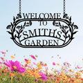 YTDESIGN Personalized Garden Sign, 42.0 x 12.0 inches, Stainless Steel, Decorative Outdoor Signage-Ruum Studio Home