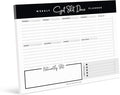 Bliss Collections Weekly Planning Pad, To Do List Notebook - Undated Tear-Off Sheets Notepad - Work Calendar, Organizer, Scheduler for Goals, Tasks - Get Stuff Done, 8.5" x 11", 50 Sheets-Ruum Studio Home