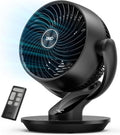 Dreo Fan for Bedroom, 13-Inch Oscillating Table Air Circulator Fan for Whole Room, 120° Tilt Adjustment, 28dB Ultra-Quiet, 70ft Powerful Airflow, 4 Speeds Desk Fans with Remote for Home, Office-Ruum Studio Home