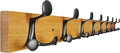 SKOLOO 43-Inch Light Brown Wood Coat Rack Wall Mount with 8 Triple Hooks - Ideal for Family Entrances, Classrooms, and Pet Supplies Storage - Perfect Coat Hooks for Wall-Ruum Studio Home