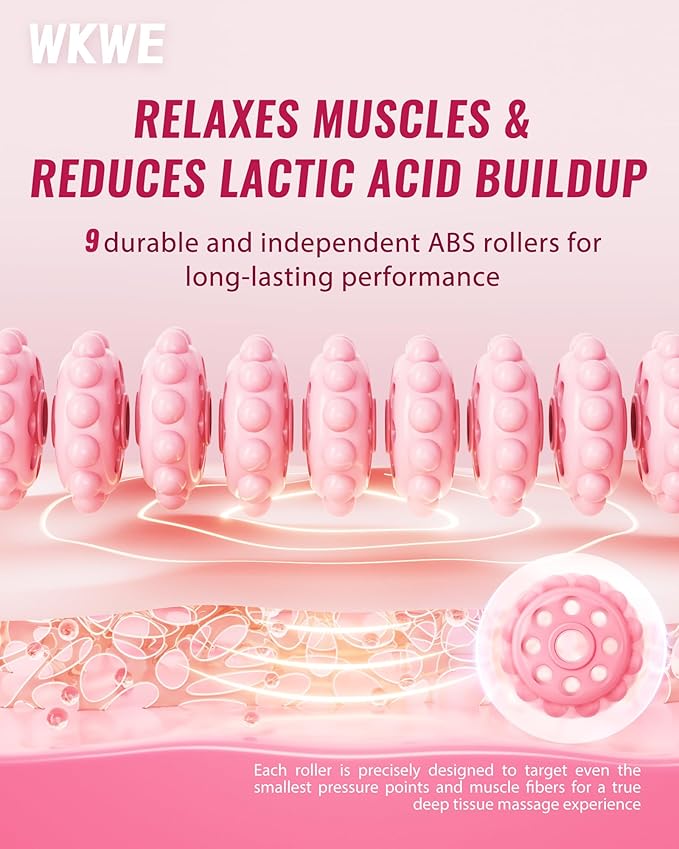 Muscle Roller Stick with Trigger Points - Bendable Body Massage Stick to Help Legs, Back, Neck Recovery, Relief Muscle Soreness, Cramping and Tightness-Ruum Studio Home